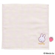 【デコホーム商品】ガーゼギンガムタオル(ミッフィー STRA)