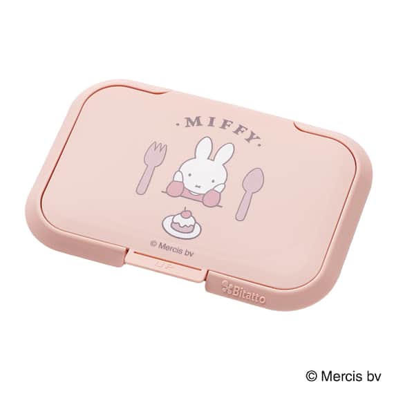 貼ってはがせるウェットシートのフタ ビタット(ピンク sweet&violet ミッフィー) 1枚目画像