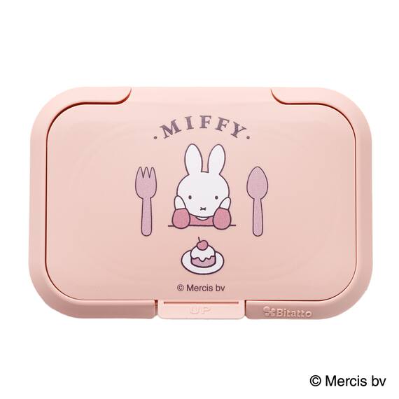 貼ってはがせるウェットシートのフタ　ビタット(ピンク sweet&violet ミッフィー) 2枚目画像