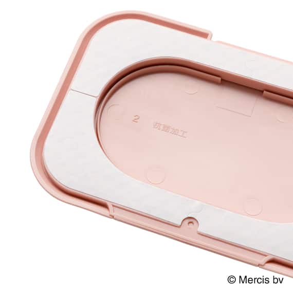 貼ってはがせるウェットシートのフタ ビタット(ピンク sweet&violet ミッフィー) 5枚目画像