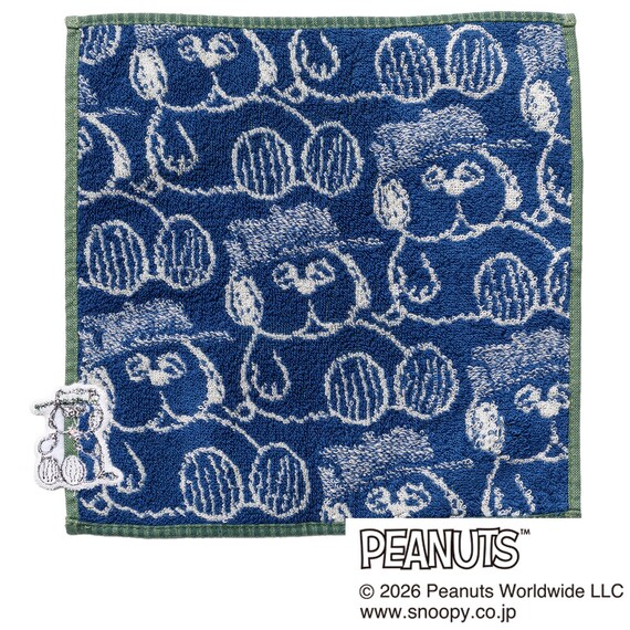 タオルハンカチ(スヌーピー グリーン 0046) 3枚目画像