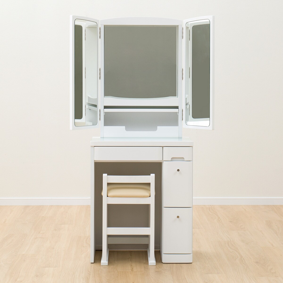 三面鏡ドレッサー クレール Wh 通販 ニトリネット 公式 家具 インテリア通販