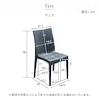 ラタン調ガーデンテーブル+肘無しチェア3点セット(PXY80) 4枚目画像