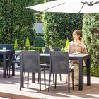 ラタン調ガーデンテーブル+肘無しチェア5点セット(PXY150) 15枚目画像