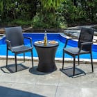 昇降ガーデンテーブル+肘付きチェア3点セット(PXY) 1枚目画像