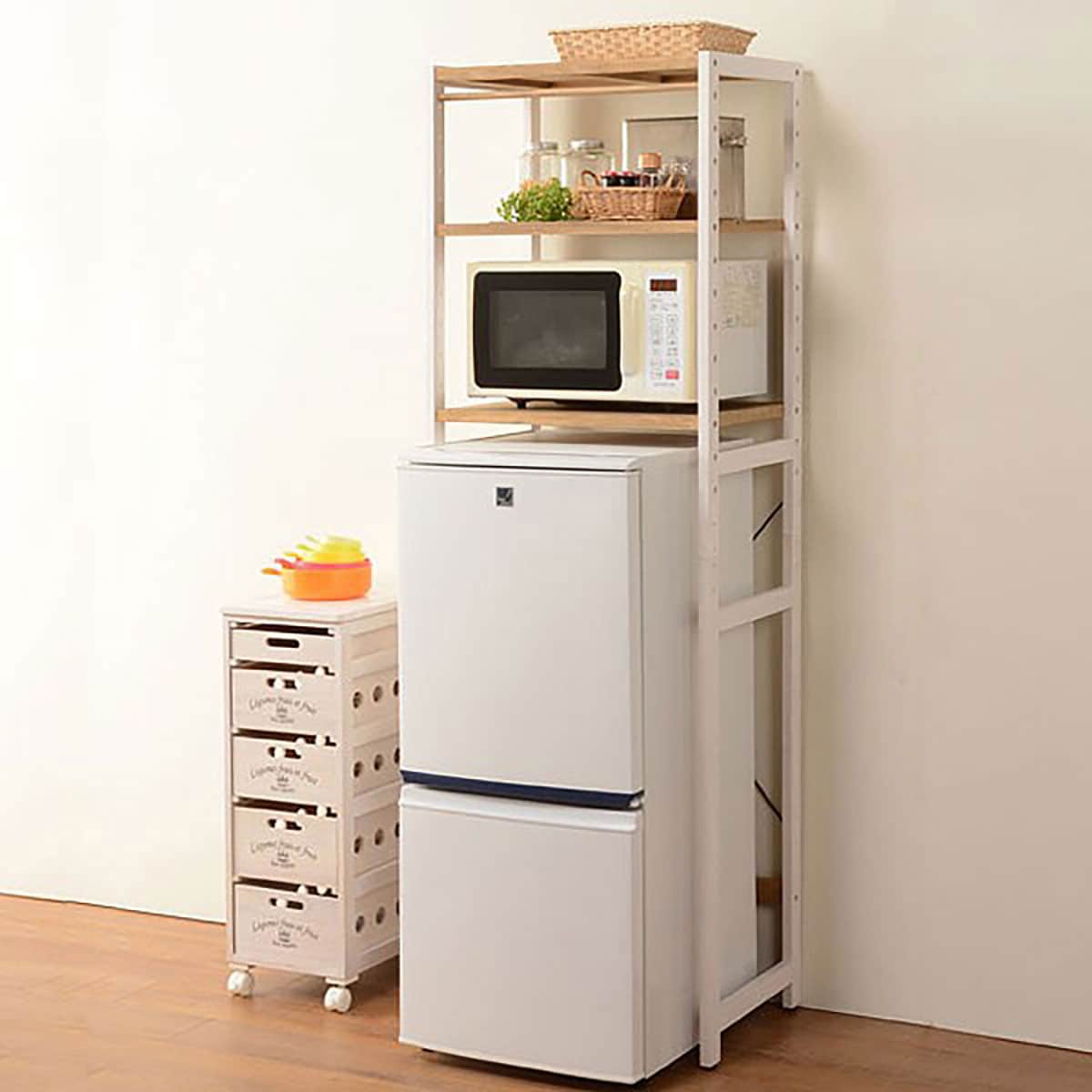 一人暮らしに便利 棚の高さが変えれる冷蔵庫ラック Nws 通販 ニトリネット 公式 家具 インテリア通販 一人暮らしに便利 棚の高さが変えれる冷蔵庫ラック Nws 通販 ニトリネット 公式 家具 インテリア通販