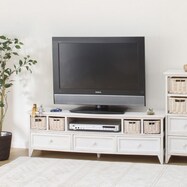 北欧風アンティーク　テレビ台　幅115cm(WH)