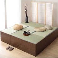 【送料無料】い草畳収納ユニット正方形タイプセット 180×180cm