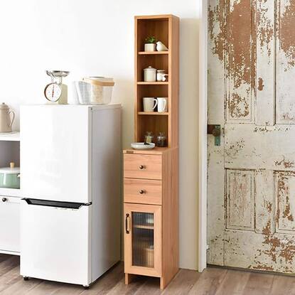 木目調の隙間収納 170 25 ライトブラウン 通販 ニトリネット 公式 家具 インテリア通販