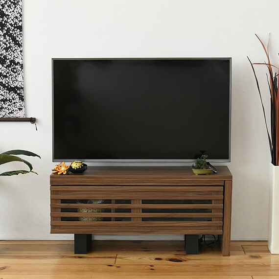 幅が伸縮する和モダンタイプのテレビ台 (BR) 3枚目画像