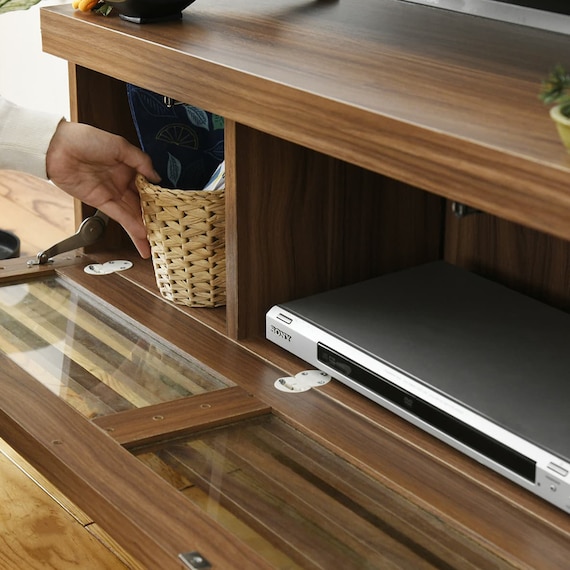 幅が伸縮する和モダンタイプのテレビ台 (BR) 11枚目画像