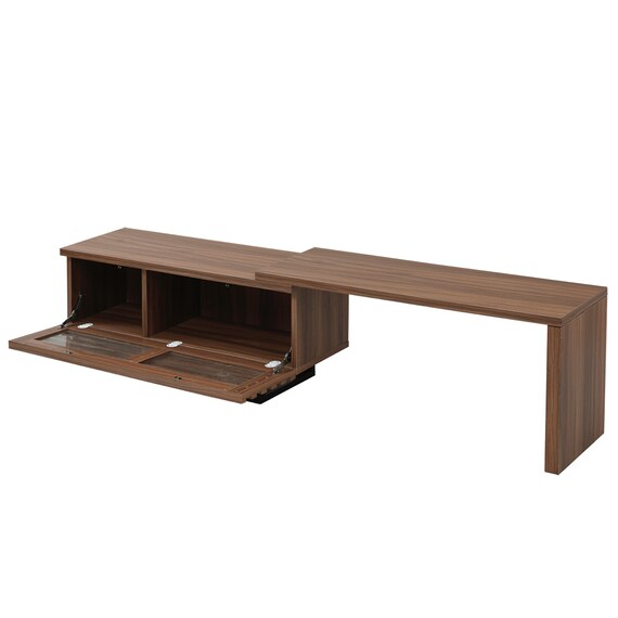 幅が伸縮する和モダンタイプのテレビ台 (BR) 16枚目画像