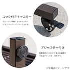 伸縮式アルミゲート(幅5m ブラウン) 5枚目画像