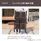 伸縮式アルミゲート(幅5m ブラウン) 6枚目画像