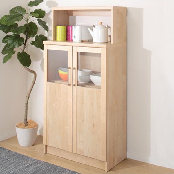 メ プルの木目と ひな段のオープン棚が美しい ヨーロピアンシェルフ キャビネット 通販 ニトリネット 公式 家具 インテリア通販