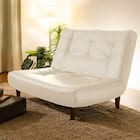 リクライニングソファ 合皮タイプ (リミット WH) 1枚目画像