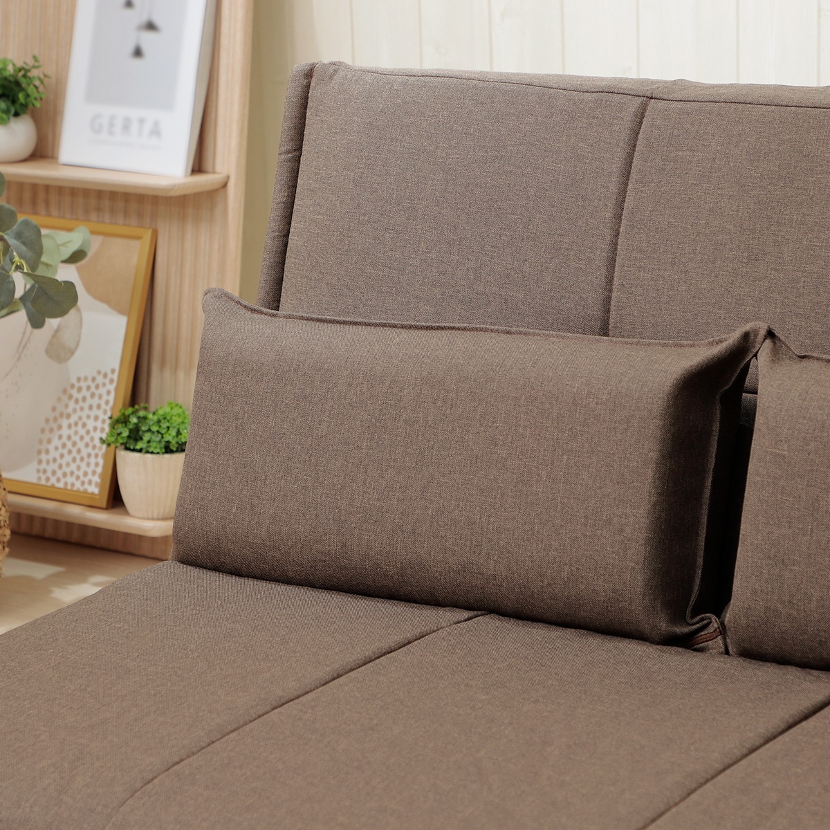 リクライニングソファベッド 布張りタイプ (リズム BR) | ニトリネット