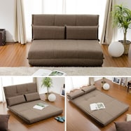 リクライニングソファベッド 布張りタイプ (リズム)