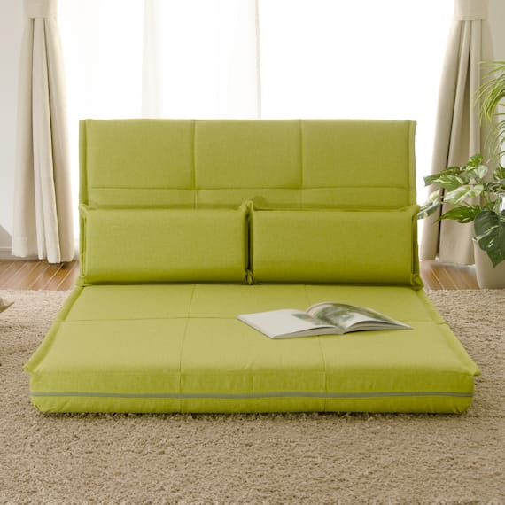 リクライニングソファベッド 布張りタイプ (リズム GR) 3枚目画像