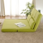 リクライニングソファベッド 布張りタイプ (リズム GR) 5枚目画像