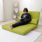 リクライニングソファベッド 布張りタイプ (リズム GR) 11枚目画像