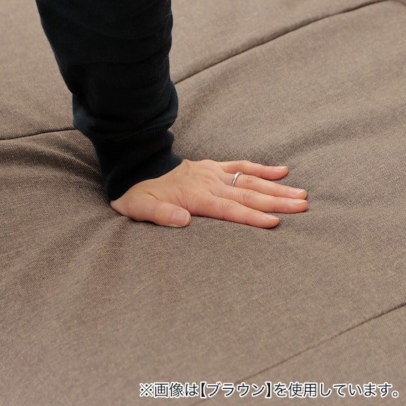 リクライニングソファベッド 布張りタイプ (リズム GR) 15枚目画像