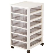 文具・書類整理に便利な深型クリアチェスト