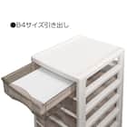 文具・書類整理に便利な深型クリアチェスト(6段 アイボリー) 4枚目画像