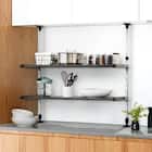 木目調つっぱり棚(幅75cm) 1枚目画像