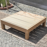 人工木縁台(90×90cm)