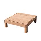 人工木縁台(90×90cm ブラウン) 14枚目画像