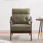 1人掛け北欧風ソファ 布張りタイプ (ZF1533 GR/BR) 2枚目画像