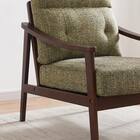 1人掛け北欧風ソファ 布張りタイプ (ZF1533 GR/BR) 4枚目画像