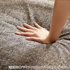 1人掛け北欧風ソファ 布張りタイプ (ZF1533 GR/BR) 7枚目画像