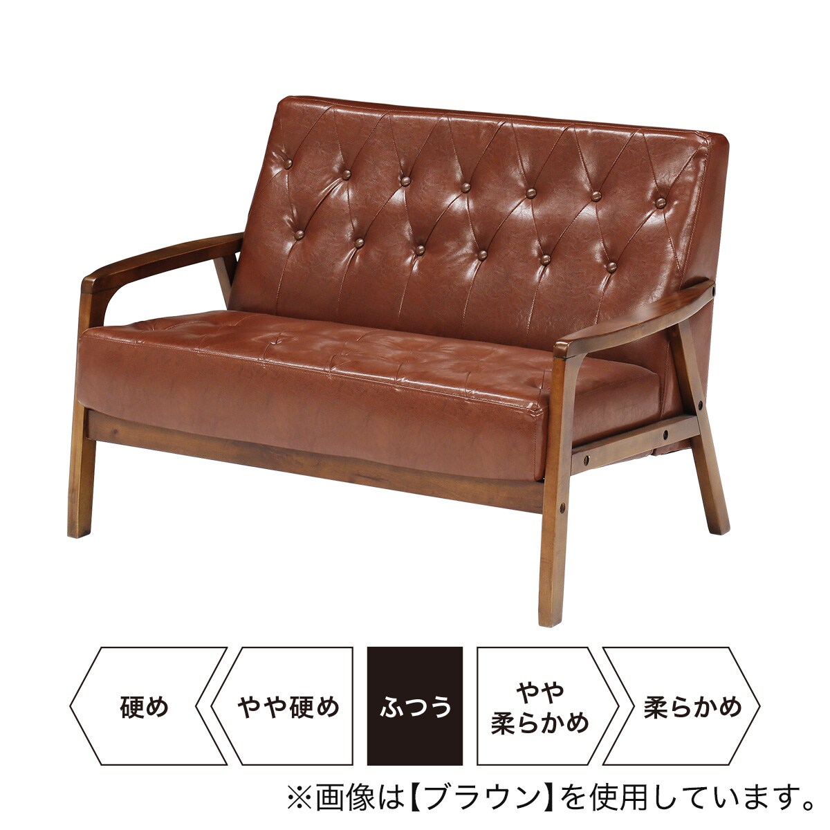 コンパクトカウチソファ オットマン付き (GY)