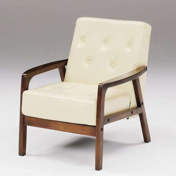 1人掛けソファ 合皮タイプ (オッジ IV) 1枚目画像