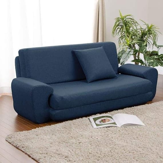 ソファマットレス クッション付き 布張りタイプ (コロン NVY) 1枚目画像