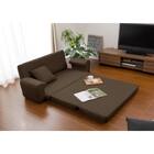 ソファマットレス クッション付き 布張りタイプ (コロン BR) 2枚目画像