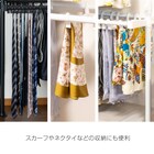 【簡単】ワンタッチ式 突っ張りハンガートリプル スラックスハンガー付き(ブラック) 8枚目画像