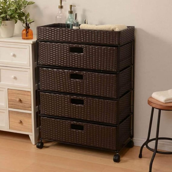 ランドリーチェスト60 ダークブラウン(RAN-2413) 1枚目画像