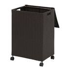 水に強いランドリー収納(70L ダークブラウン) 2枚目画像