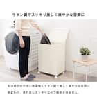 水に強いランドリー収納(70L ダークブラウン) 3枚目画像