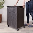 水に強いランドリー収納(70L ダークブラウン) 4枚目画像