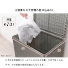 水に強いランドリー収納(70L ダークブラウン) 5枚目画像