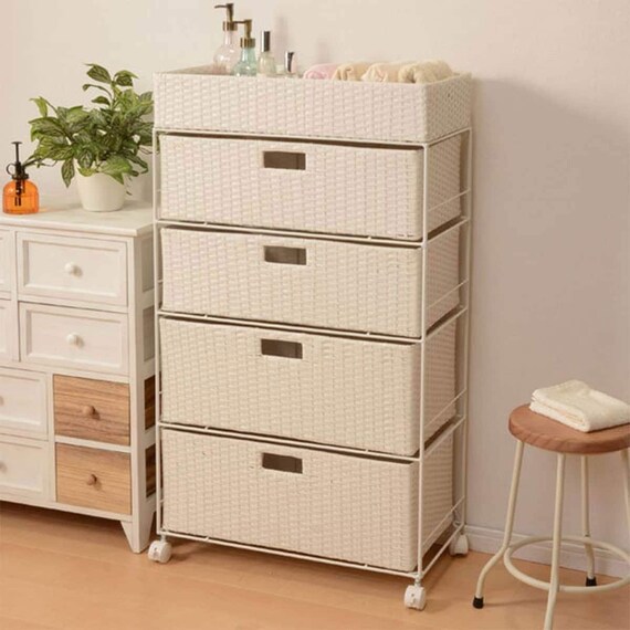 ランドリーチェスト60 深引 ホワイト(RAN-2416) 1枚目画像