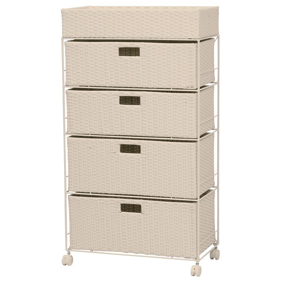 ランドリーチェスト60 深引 ホワイト(RAN-2416) 2枚目画像