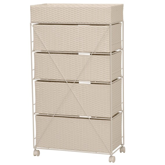 ランドリーチェスト60 深引 ホワイト(RAN-2416) 3枚目画像