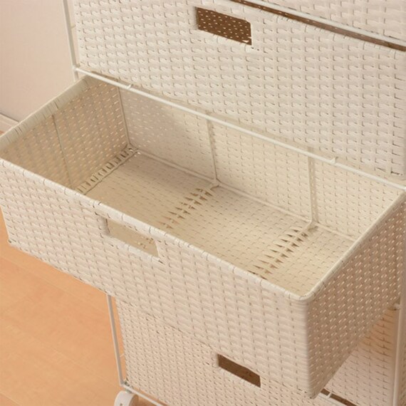 ランドリーチェスト60 深引 ホワイト(RAN-2416) 5枚目画像