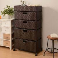 ランドリーチェスト60 深引 ダークブラウン(RAN-2416)