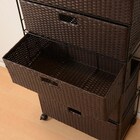 ランドリーチェスト60 深引 ダークブラウン(RAN-2416) 5枚目画像